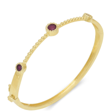  Arannyal Bevont Ezüst Karperec Madagaszkári Rubinnal, XMP087 karkötő