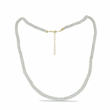  Arannyal Bevont Ezüst Nyaklánc Szivárvány Holdkővel, Y59101 nyaklánc