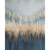  Arany absztrakt festmény 445 Gránátkék/arany 80x100 cm