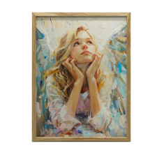  ARANY ALUMÍNIUM KERETES PLAKÁT FALRA MENNYI TÜKÖRÖK 40X50 CM grafika, keretezett kép
