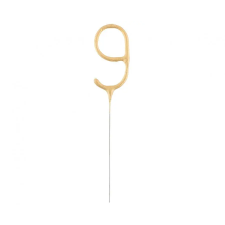  Arany Gold 9-es csillagszóró 17 cm party kellék