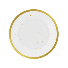 Arany Gold Celebrate papírtányér 6 db-os 18 cm party kellék