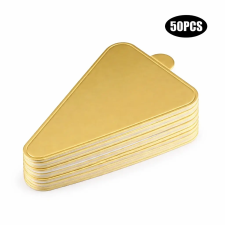  Arany háromszög tortaalátét 6,5x11,5 cm-50db sütés és főzés