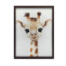 ARANY KERETES FALI PLAKÁT ARNYI KIS ZSIRÁF 30x40 CM grafika, keretezett kép
