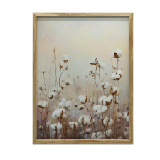 ARANY KERETES PLAKÁT FALRA PASTELL PAMUT MEZŐK 50x70 grafika, keretezett kép