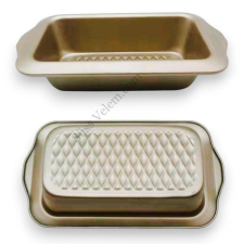 Arany színű 22*12 cm-es püspökkenyér forma sütés és főzés