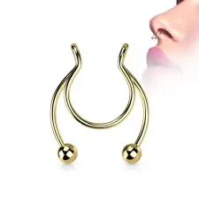 Arany Színű 316L Orvosi Acél Ál Septum Piercing egyéb ékszer