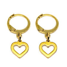  Arany színű nemesacél Szív fülbevaló fülbevaló
