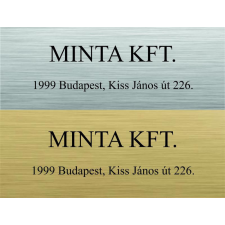  Arany vagy ezüst színű névtábla dekorációs kellék