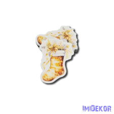  Arany zokni 5db/csomag 8x6,2cm dekorációs kellék