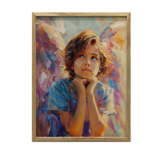 ARANYKERETES FALI PLAKÁT ANGEL'S REVERSION 70X100 CM MATT grafika, keretezett kép
