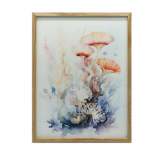 ARANYKERETES FALI PLAKÁT AZ ÓCEÁN ELEGANCE 40x50 CM grafika, keretezett kép