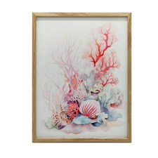 ARANYKERETES FALI PLAKÁT VÍZALATI VILÁG TÁJ 50x70 CM grafika, keretezett kép