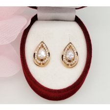  Aranyozott antiallergén fülbevaló, 15 mm fülbevaló