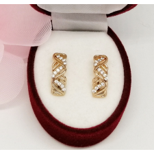 Aranyozott antiallergén fülbevaló, 17 mm fülbevaló
