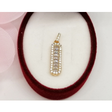  Aranyozott antiallergén medál, 22 mm medál