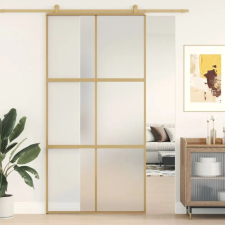  aranyszínű ESG tejüveg és alumínium tolóajtó 102,5 x 205 cm építőanyag