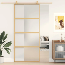  aranyszínű ESG tejüveg és alumínium tolóajtó 90 x 205 cm építőanyag