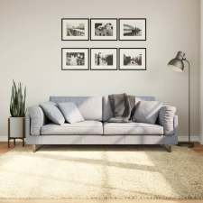  Aranyszínű hosszú szálú bozontos modern szőnyeg 200 x 200 cm lakástextília