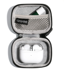 ARAREE Univerzális fülhallgató tok Araree hordtáska kicsi fekete fülhallgató, fejhallgató tok