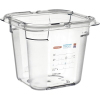 Araven Gasztroedény GN 1/6, polikarbonát, beépített címke, mélység: 150 mm, kapacitás: 2,15 L