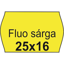 . Árazószalag, 25x16 FLUO citrom pénztárgépszalag
