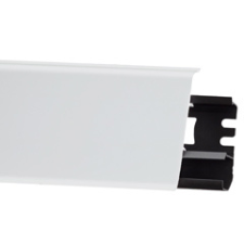 ARBITON -Indo 7 cm-es parkettaszegélyléc, gumi szegélyes, vízálló, rögzítősines: Fehér laminált parketta