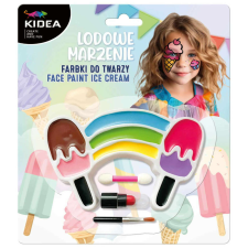 Arcfesték, tégelyes, 10 db-os, Ice Cream, Kidea arcfesték