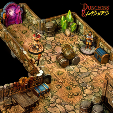  Archon Studio Dungeons & Lasers Dwarven Mine Half-Height Walls (DNL0032) makett