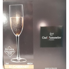 Arcoroc Chef&Sommelier; Cabernet pezsgős pohár, 16 cl, 6 db konyhai eszköz