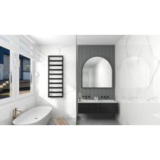 Arezzo design CUBE BLACK 500x1100 törölközőszárító radiátor fűtőtest, radiátor
