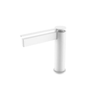 Arezzo design Elegant matt fehér álló egykaros kerámiabetétes mosdó csaptelep csaptelep