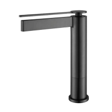 Arezzo design Elegant metál szürke álló egykaros kerámiabetétes magasított mosdó csaptelep csaptelep