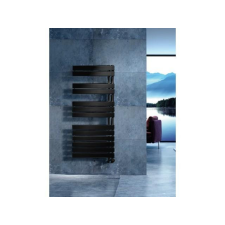 Arezzo design HORIZONT BLACK 550x1355 törölközőszárítós radiátor fűtőtest, radiátor