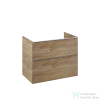 Arezzo design Monterey 80 cm-es alsószekrény 2 fiókkal, Canela tölgy színben, szifonkivágás nélkül