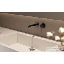 Arezzo design PALMFIELD fali mosdócsaptelep, gun metal AR-1103GM csaptelep