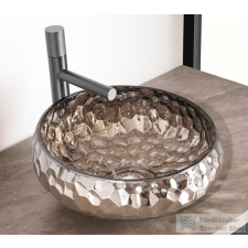 Arezzo design PRISMA PLATINO üvegmosdó, 40 cm, AR-M347P szaniter