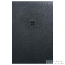 Arezzo design SOLIDSoft zuhanytálca 100x90 cm, ANTRACIT, színazonos lefolyóval (2 doboz) AR-90100A kád, zuhanykabin