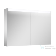 Arezzo design Tükrös szekrény 100 cm, 2 ajtó + TECHNOBOX+ LED PANEL, AR-168926 fürdőszoba bútor