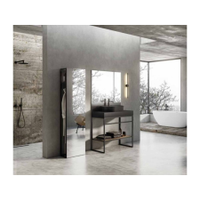 Arezzo NEBO tükör canela tölgy polccal 50/190, matt fekete AR-168366 fürdőszoba bútor