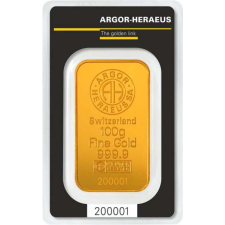 Argor-Héraeus (verve/öntve) 100g - Beruházási aranytömb egyéb ékszer