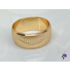  Argos gold antiallergén metszett, széles karikagyűrű 18K