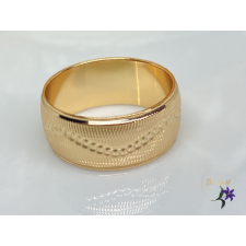  Argos gold antiallergén metszett, széles karikagyűrű 18K gyűrű