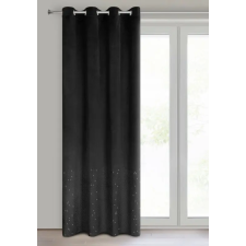  Ariadna apró kövekkel díszített bársony függöny Fekete 140x250 cm lakástextília
