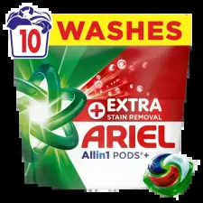 ARIEL Allin1 PODS +Extra Folteltávolító Hatású Mosókapszula, 10 Mosásh tisztító- és takarítószer, higiénia