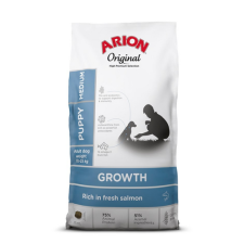ARION Original Growth Puppy Medium Salmon Rice 2 kg kutyaeledel
