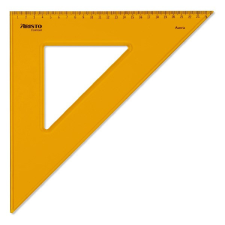 Aristo Vonalzó ARISTO Contrast háromszög 45 fokos 36 cm sárga vonalzó