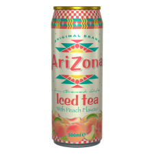 Arizona AriZona fekete tea barack fémdoboz - 500 ml üdítő, ásványviz, gyümölcslé