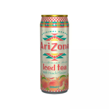 AriZona fekete tea barack fémdoboz - 500 ml tea