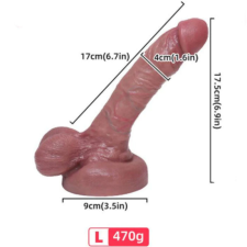 ARMONY - REALISZTIKUS FOLYÉKONY SZILIKON DILDÓ 17 CM műpénisz, dildó